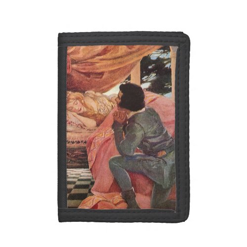 Vintage Sleeping Beauty by Jessie Willcox Smith Trifold Wallet