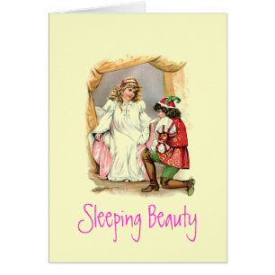 Vintage Sleeping Beauty Card
