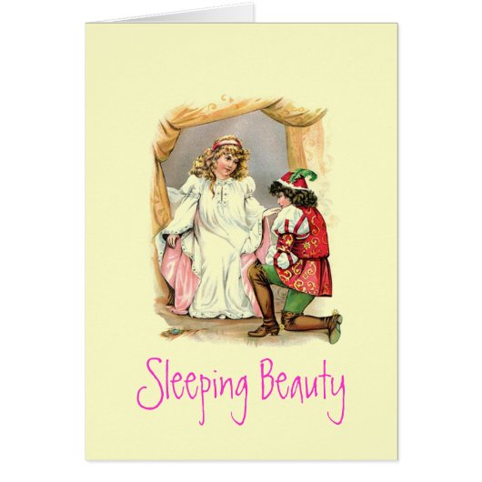 Vintage Sleeping Beauty Card (Front)