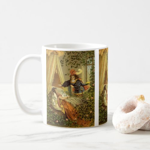 Vintage Sleeping Beauty Victorian Fairy Tales Coffee Mug