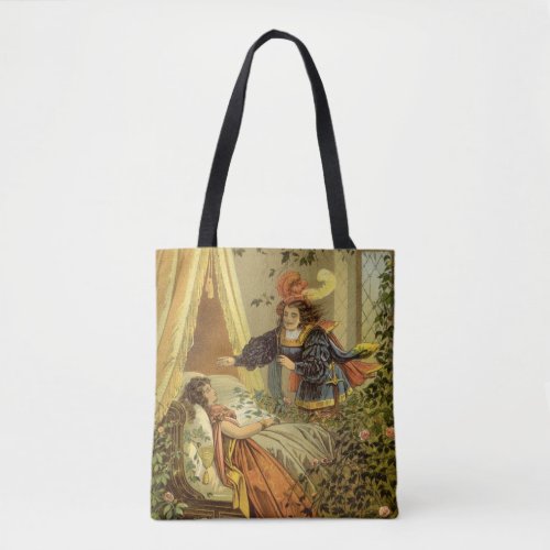 Vintage Sleeping Beauty Victorian Fairy Tales Tote Bag