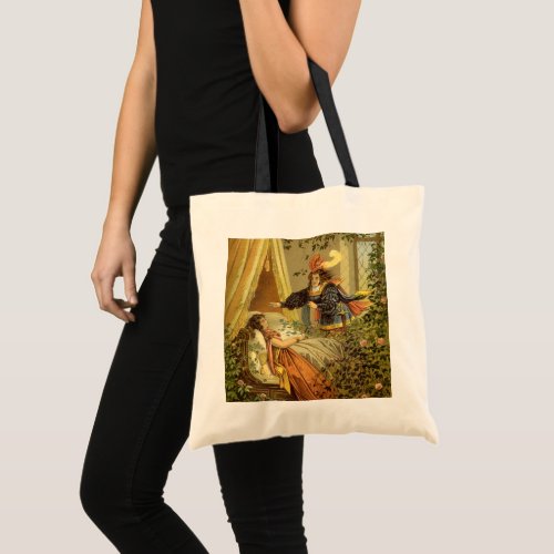 Vintage Sleeping Beauty Victorian Fairy Tales Tote Bag