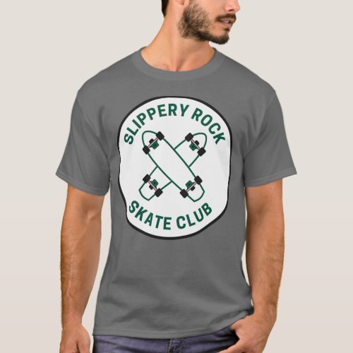 Vintage Slippery Rock Pennsylvania Skate Club T_Shirt