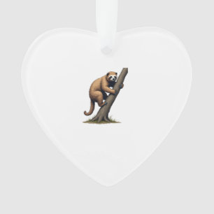 Vintage Sloth Drawing Wildlife Graphic (2) Ornament