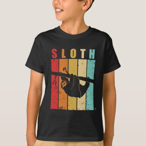 vintage Sloth gift T_Shirt