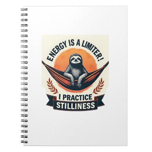 Vintage Sloth Mascot Retro Vector Art 2 Notebook
