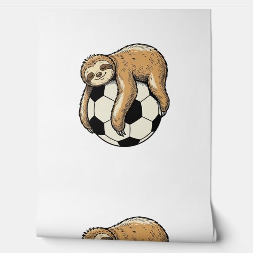 Vintage Sloth Soccer Ball Cute Animal Shirt Design Wallpaper