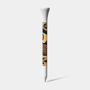 Vintage Sloth Vector Retro Wildlife Badge 2 Golf Tees