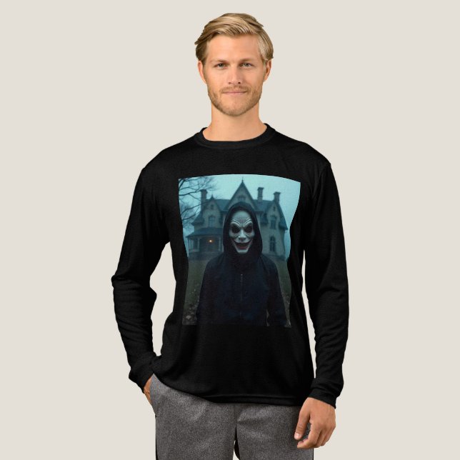 Vintage Smile Mask Tri-Blend Shirt (Full Front)