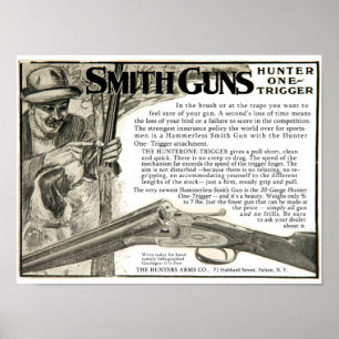 Vintage Smith Gun Company Ad Poster