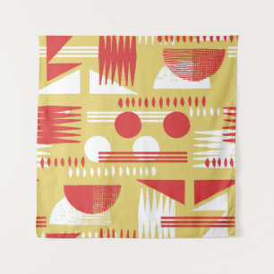 vintage smokeless abstract geometric modern style  tapestry