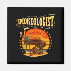 Vintage smokeologist pitmaster bbq smoker grilling magnet