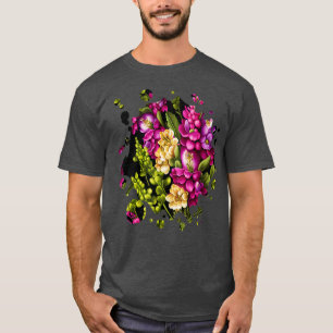 Vintage Snapdragon Inspired Flower Plant Lover gar T-Shirt