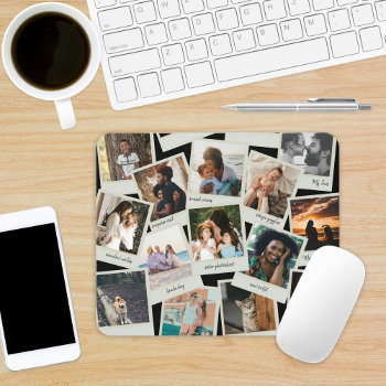 Vintage Snapshots Photo Mouse Pad by beckynimoy at Zazzle