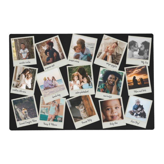 Vintage Snapshots Photo Placemat (Front)