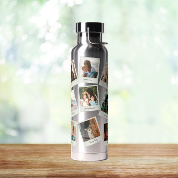 Vintage Snapshots Photo Water Bottle by beckynimoy at Zazzle