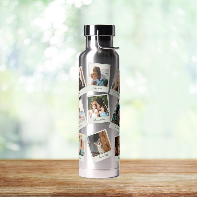 Vintage Snapshots Photo Water Bottle (Creator Uploaded)
