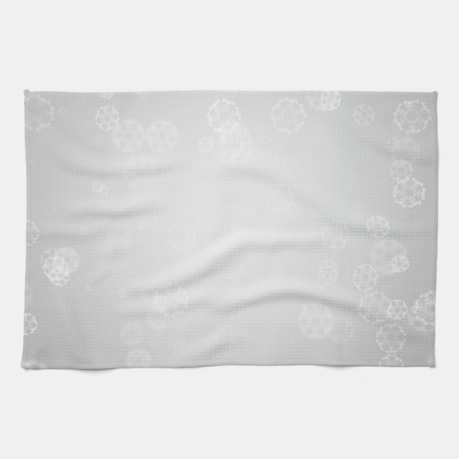 Vintage Snow Background Kitchen Towel (Horizontal)