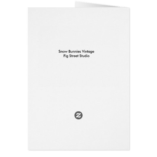 Vintage Snow Bunnies (Back)