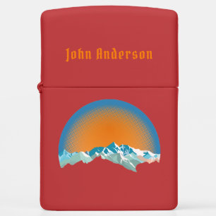 Vintage Snow Mountain Peak Zippo Lighter