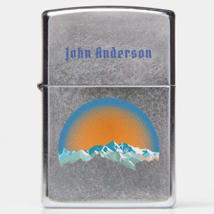 Vintage Snow Mountain Peak Zippo Lighter