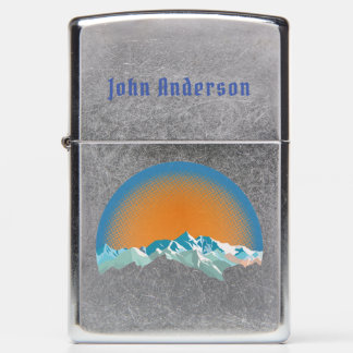 Vintage Snow Mountain Peak Zippo Lighter