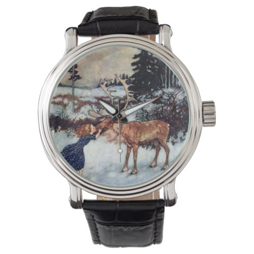 Vintage Snow Queen Illustration Watch