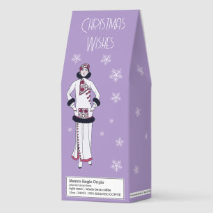 Vintage Snow Queen Personalized Christmas Roasted Coffee