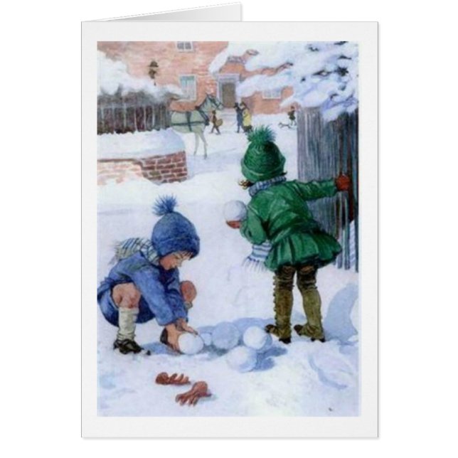 Vintage - Snowball Fight, Cards (Front)