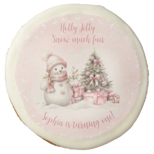 Vintage Snowman Christmas Birthday Sugar Cookies