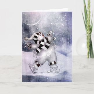 Vintage Snowman Holiday Card