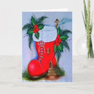 Vintage Snowman Holiday Card