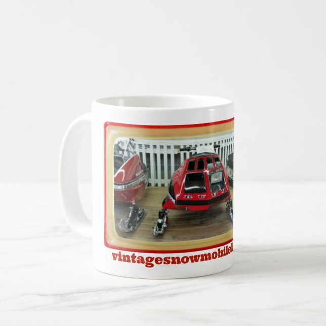 Vintage Snowmobile Lovers 11 Ounce RUPP Mug (Front Left)