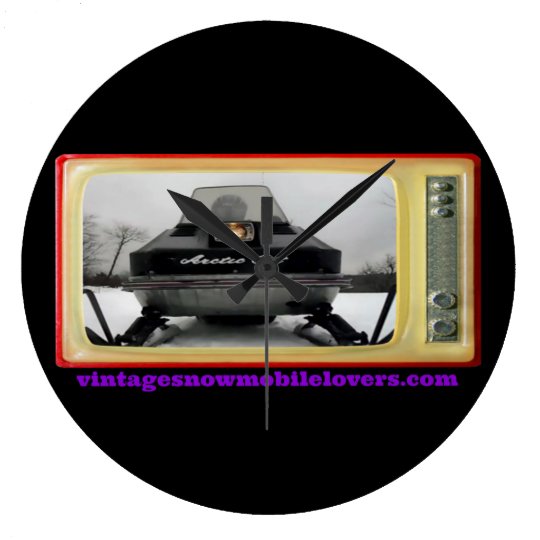 Vintage Snowmobile Lovers 1972 Arctic Cat Clock