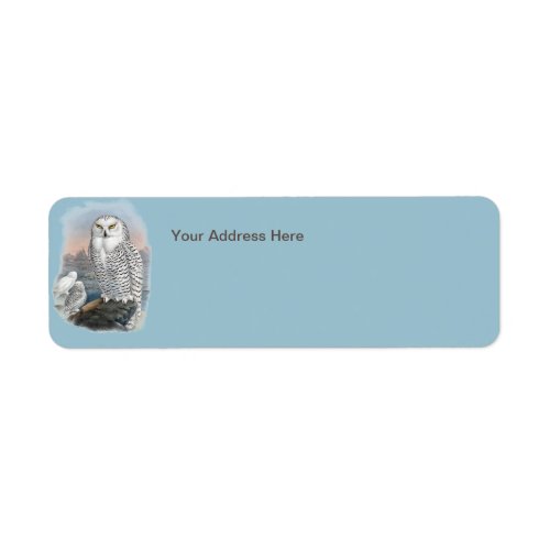 Vintage Snowy Owl Gould Label