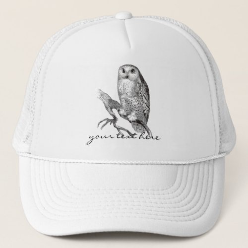 Vintage Snowy Owl Hat