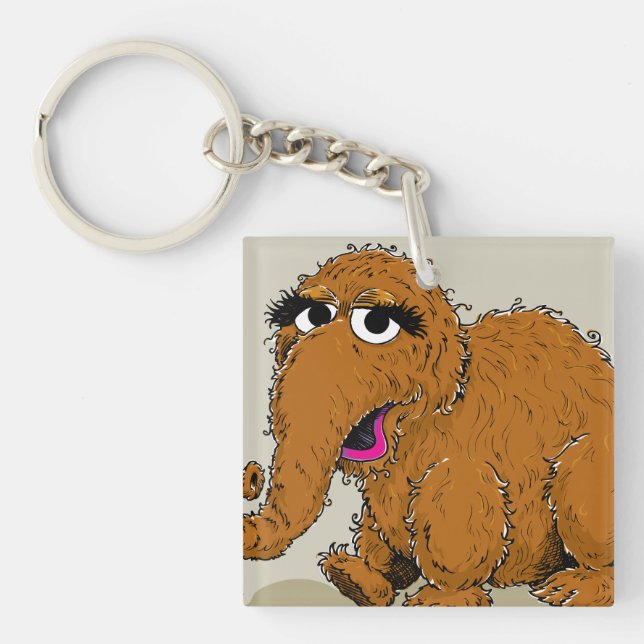 Vintage Snuffleupagus Keychain (Front)