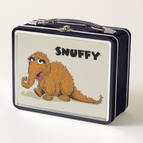 Vintage Snuffleupagus Metal Lunch Box