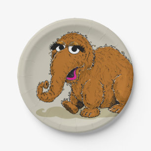 Vintage Snuffleupagus Paper Plates