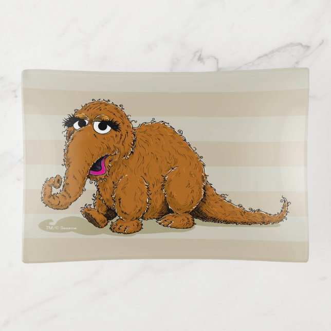 Vintage Snuffleupagus Trinket Tray (Front)