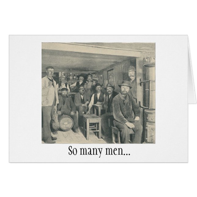 Vintage - So Many Men, Cards (Front Horizontal)