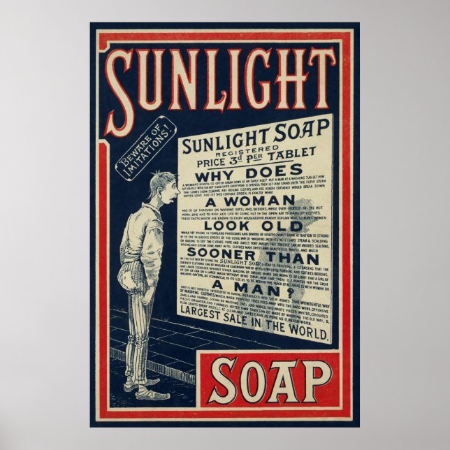 Vintage Soap Advertisement Poster (Front)