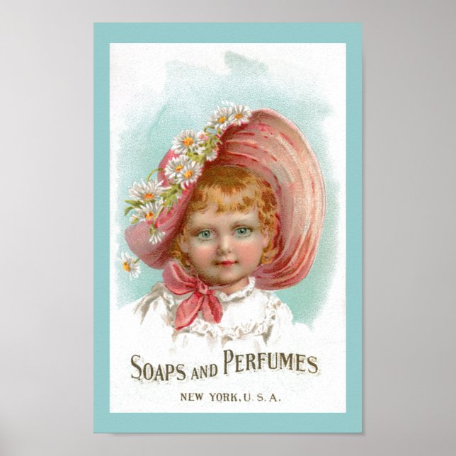Vintage Soaps and Perfumes Advertisement Poster (Front)