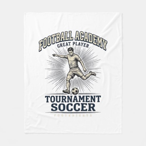 Vintage Soccer Academy Tournament Player Shirt (2) Fleece Blanket