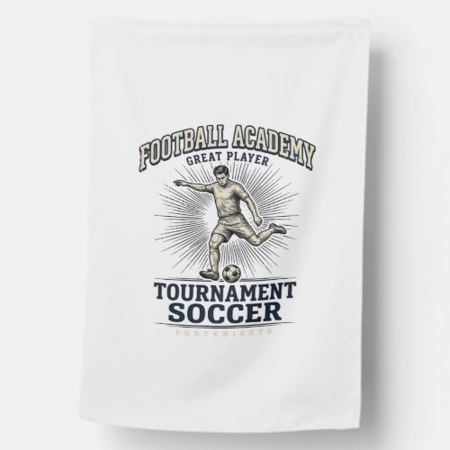 Vintage Soccer Academy Tournament Player Shirt (2) House Flag