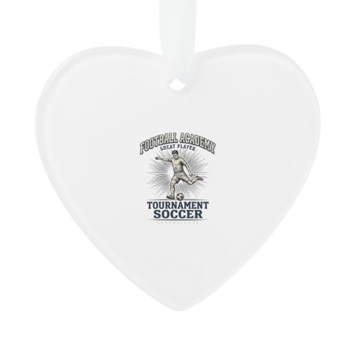 Vintage Soccer Academy Tournament Player Shirt (2) Ornament