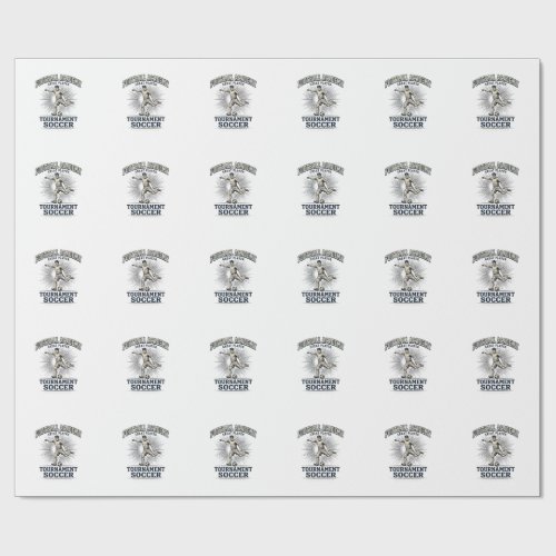 Vintage Soccer Academy Tournament Player Shirt (2) Wrapping Paper