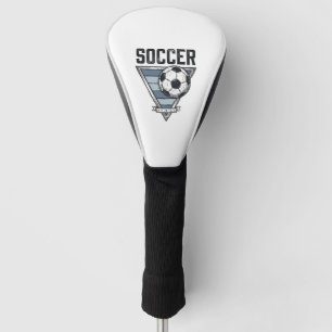 Vintage Soccer Ball Triangle Badge Shirt Design (2 Golf Head Cover