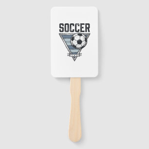 Vintage Soccer Ball Triangle Badge Shirt Design (2 Hand Fan