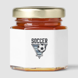 Vintage Soccer Ball Triangle Badge Shirt Design (2 Honey Jar Favors